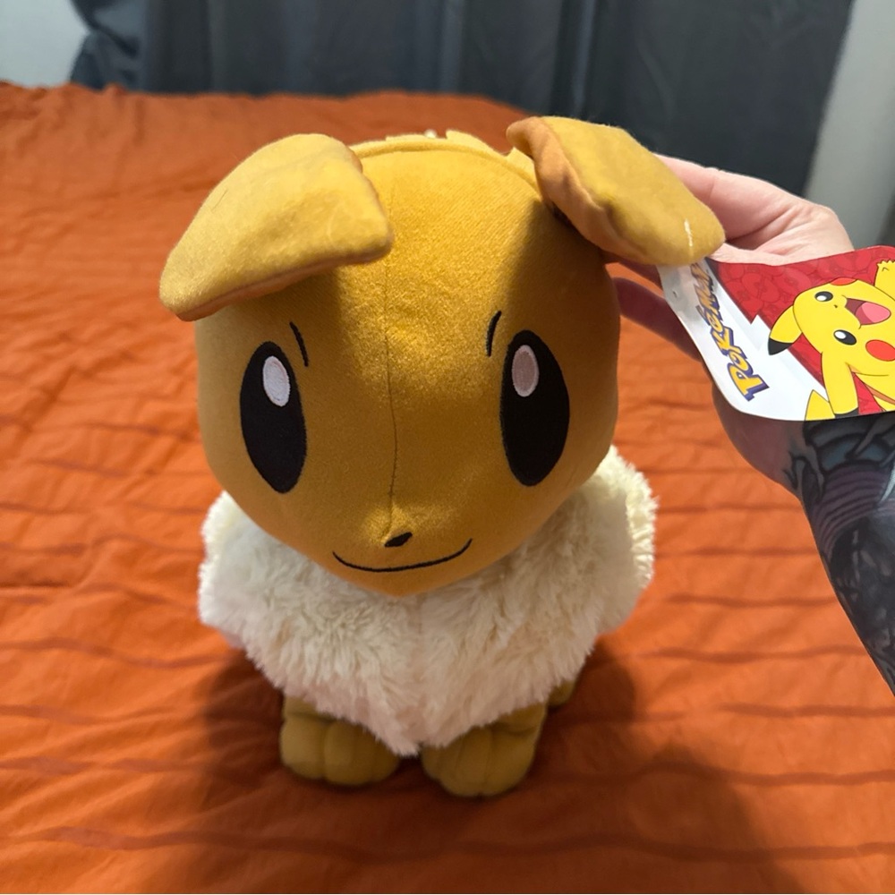 Pokemon Eevee Toy Factory Character Plush Stuffed Animal 14"